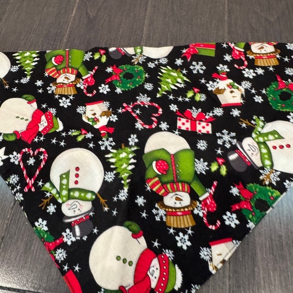 🎊HP🎉 NWOT Festive Snowman Christmas Dog Pet Holiday Bandana - Picture 2 of 4